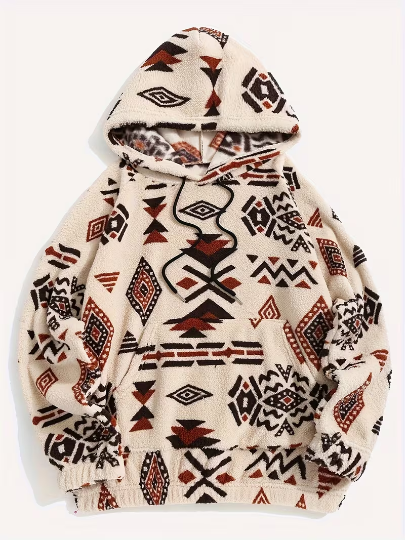 Aztec Plush Hoodie