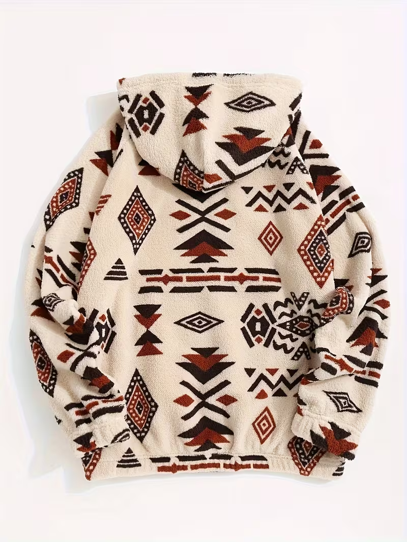 Aztec Plush Hoodie