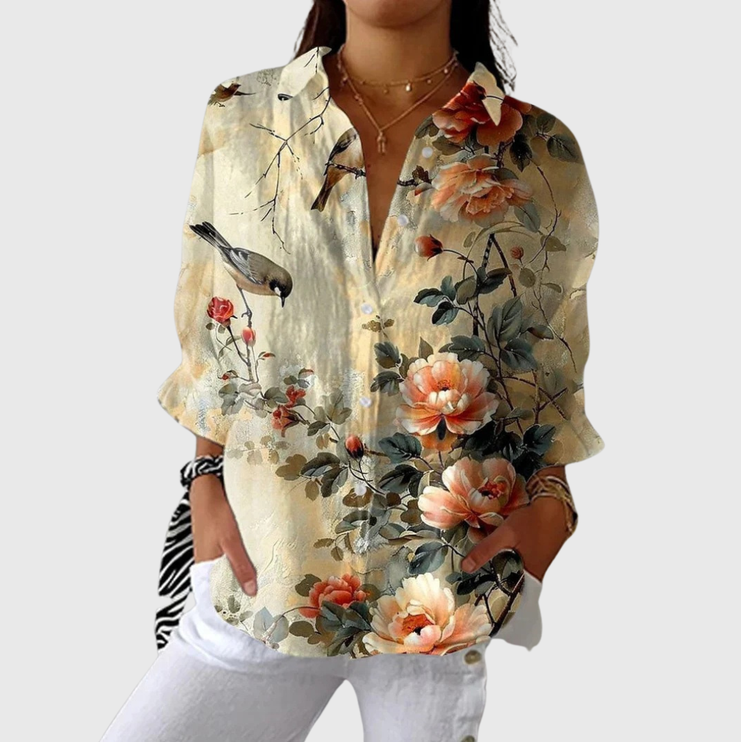 Lightweight Colourful Printed Blouse