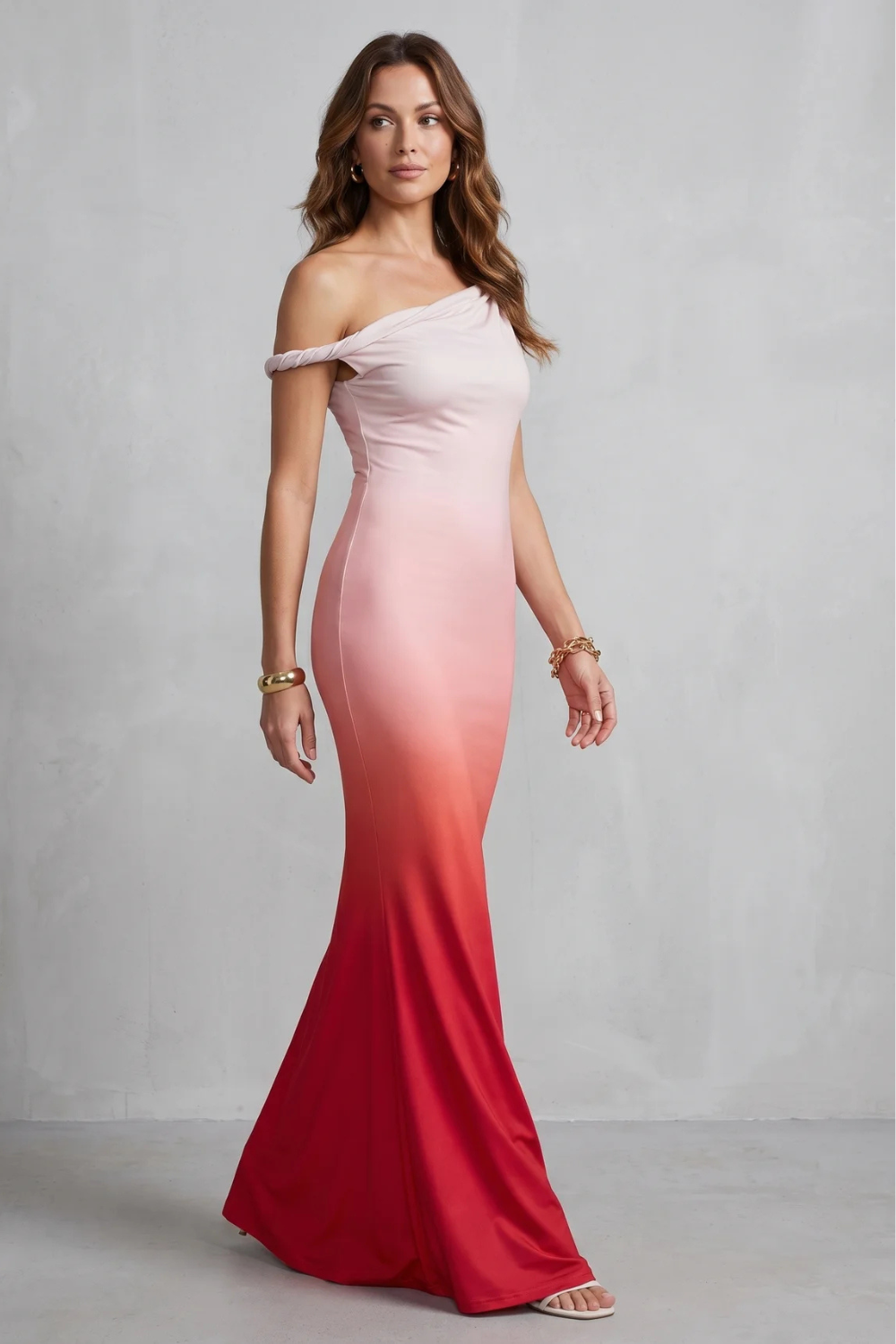 Off-shoulder Floral Allure Maxi Dress