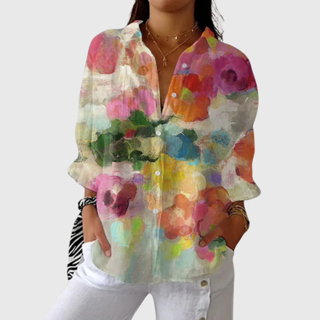 Lightweight Colourful Printed Blouse