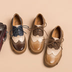 Noriel Brogue Leather Oxfords