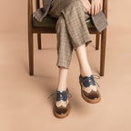 Noriel Brogue Leather Oxfords