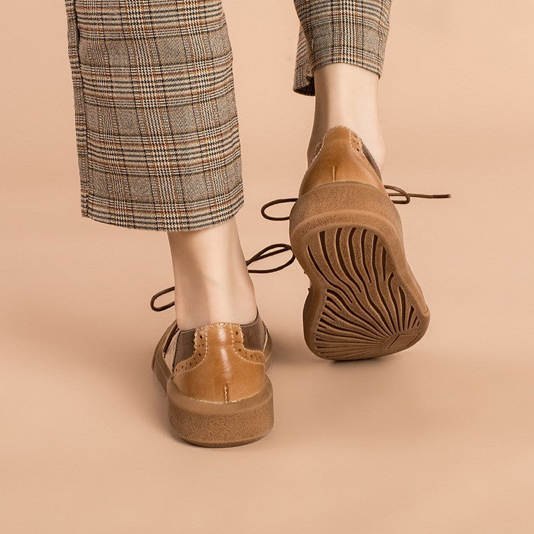 Noriel Brogue Leather Oxfords