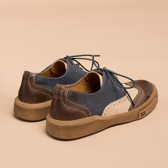 Noriel Brogue Leather Oxfords