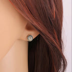 Inlaid Zirconia Exquisite Party Earrings