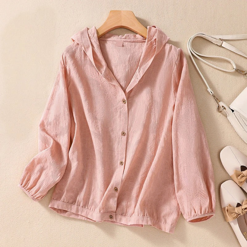 Relaxed Hooded Shirt