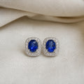 Classic Royal Sapphire Stud Earrings