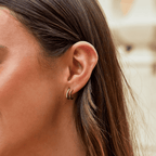 Claw Gold Crystal Earrings