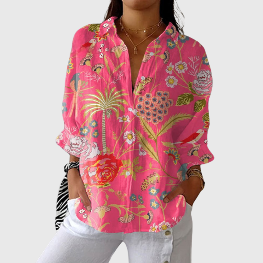 Lightweight Colourful Printed Blouse