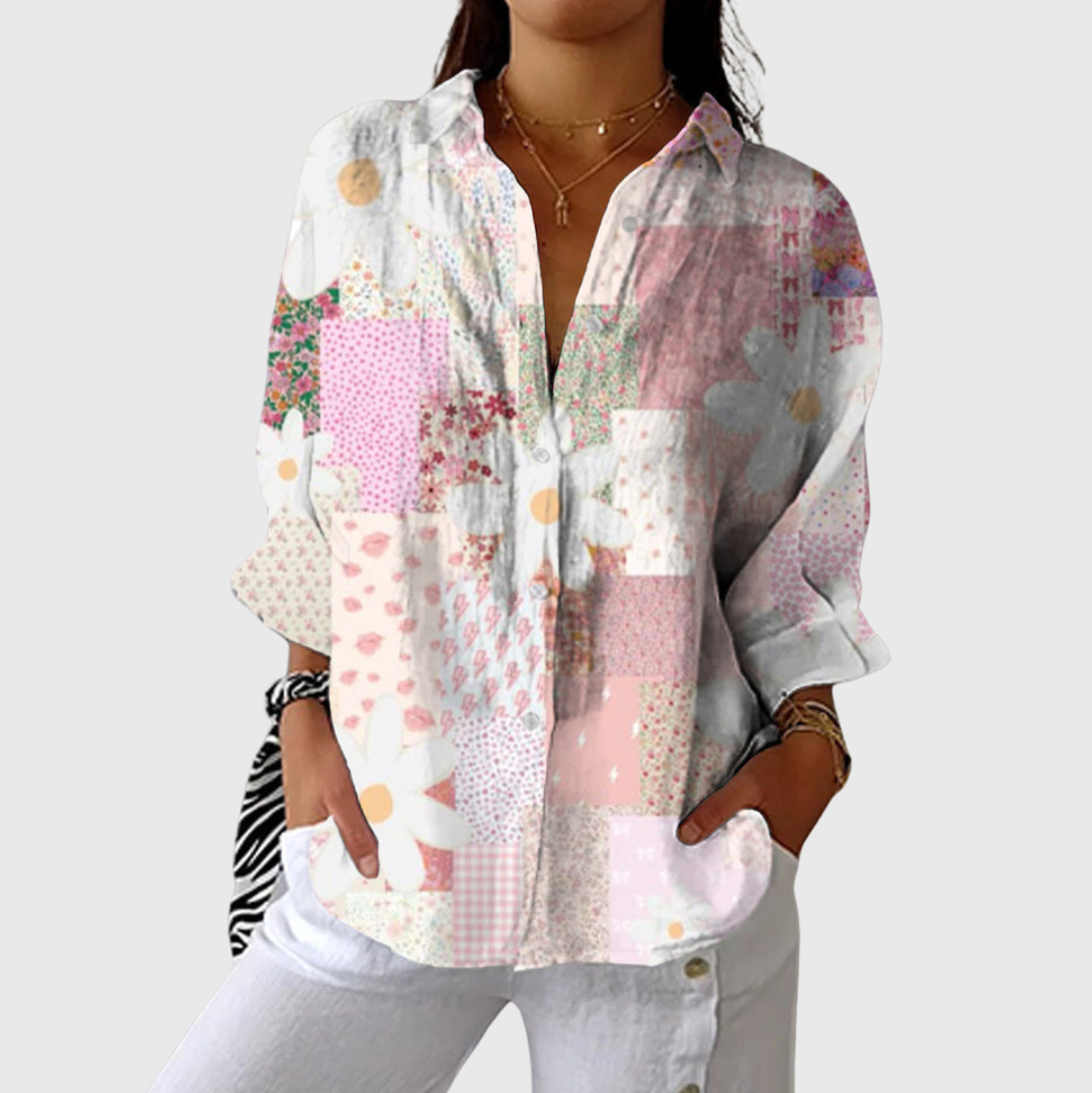 Lightweight Colourful Printed Blouse