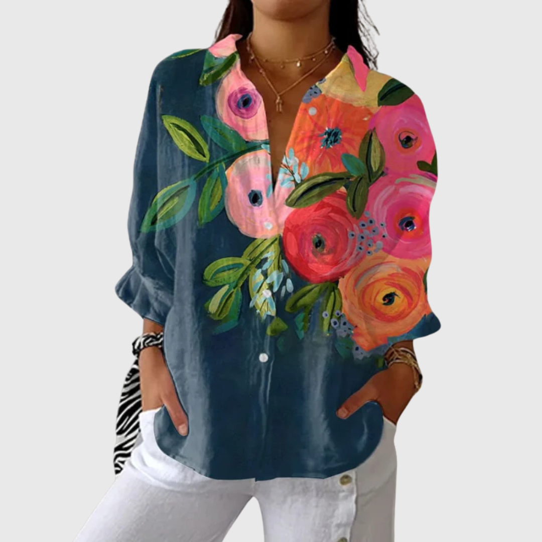 Lightweight Colourful Printed Blouse