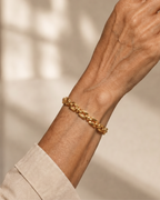 Sapphira | Geometric Link Chain Bracelet