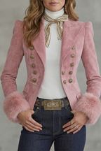 Tailored Slim Fit Elegance Suede Blazer