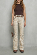 Snake Print Elegance Palazzo Jeans