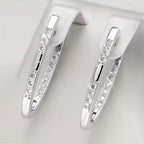 Sophisticated Earrings with Zirconia Stones