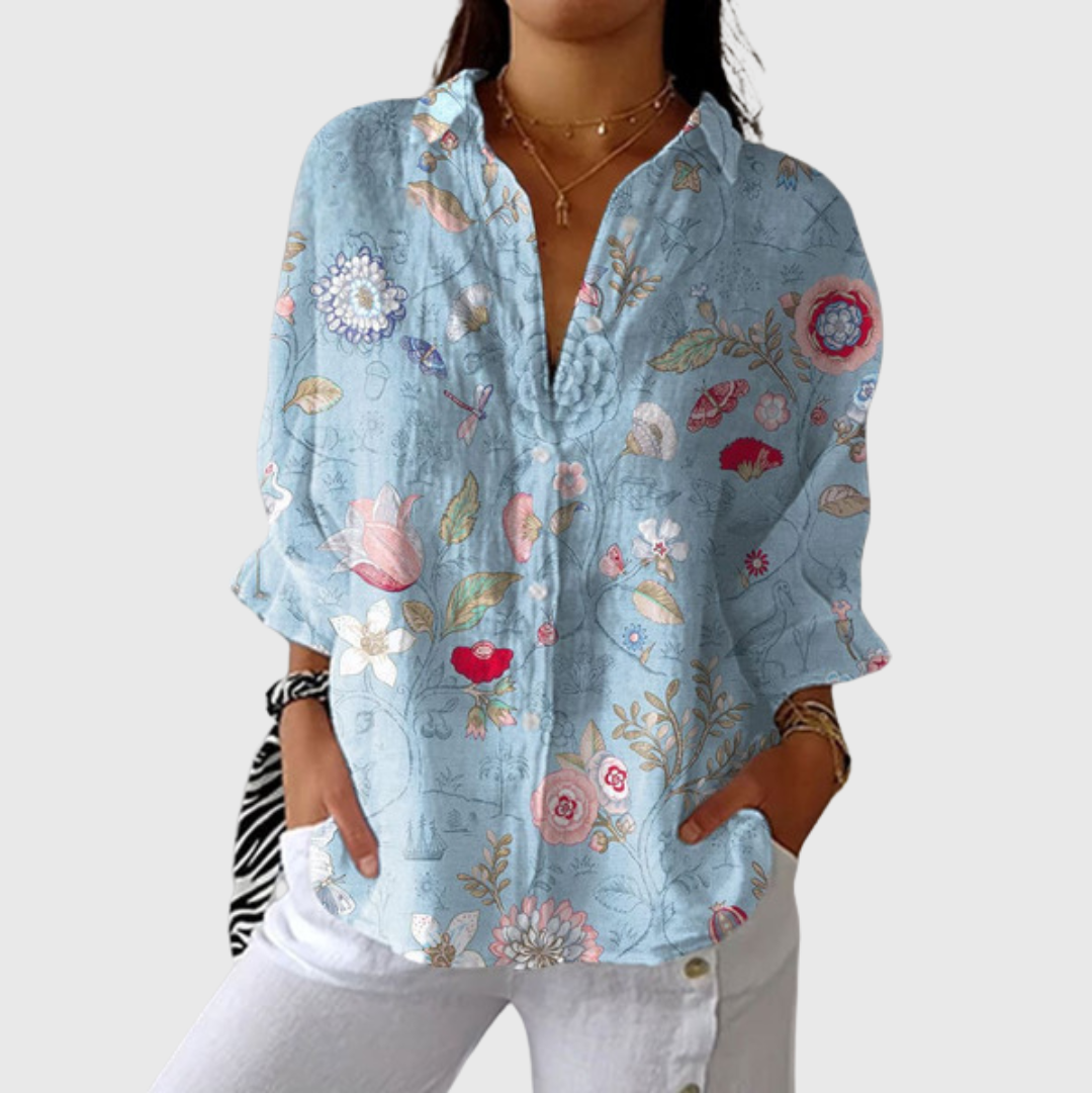 Lightweight Colourful Printed Blouse