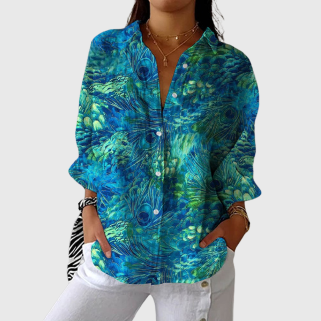 Lightweight Colourful Printed Blouse