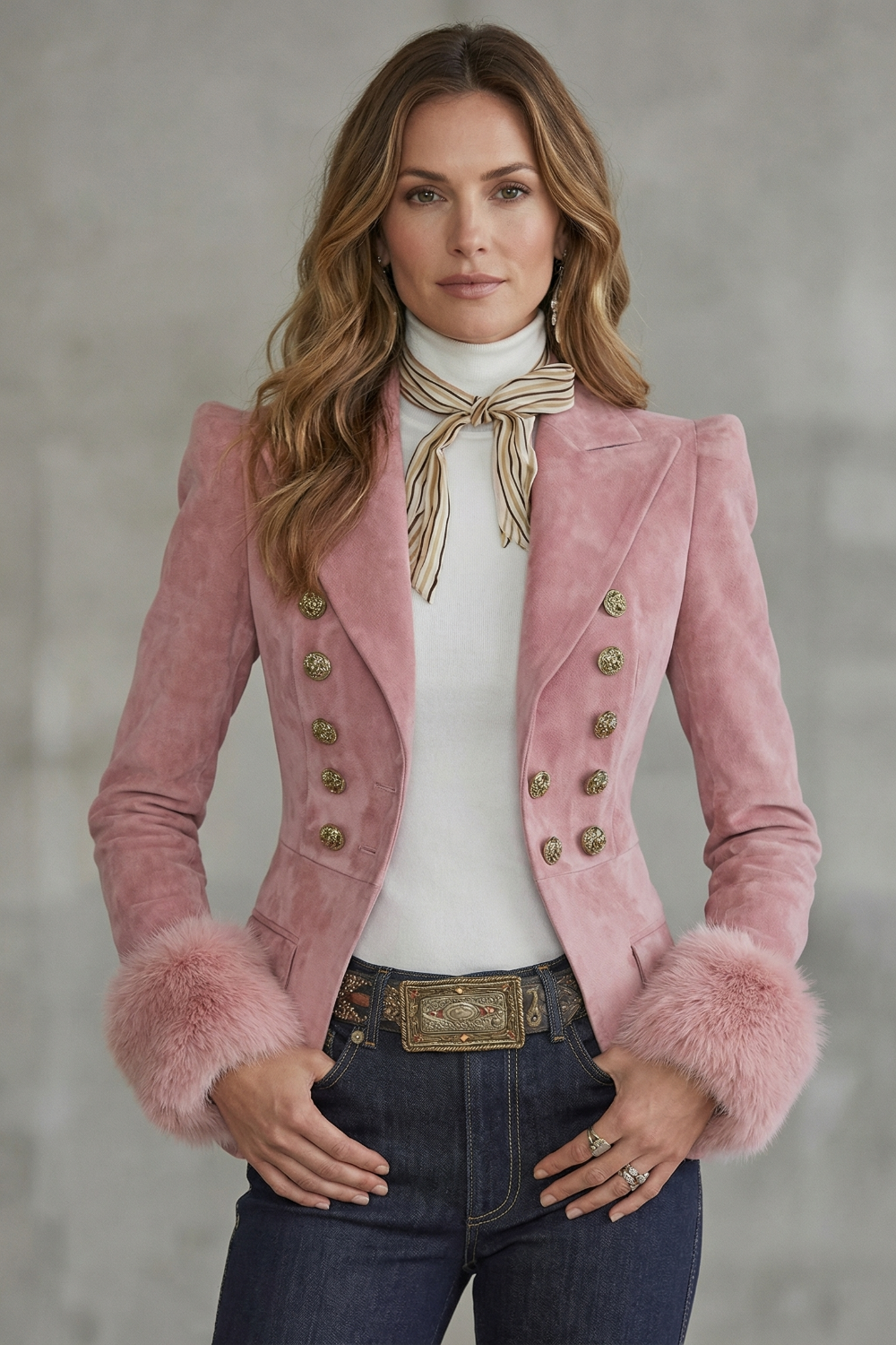 Tailored Slim Fit Elegance Suede Blazer