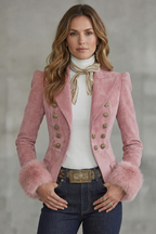 Tailored Slim Fit Elegance Suede Blazer