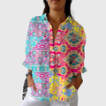 Lightweight Colourful Printed Blouse