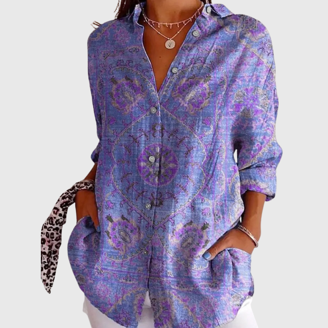 Lightweight Colourful Printed Blouse