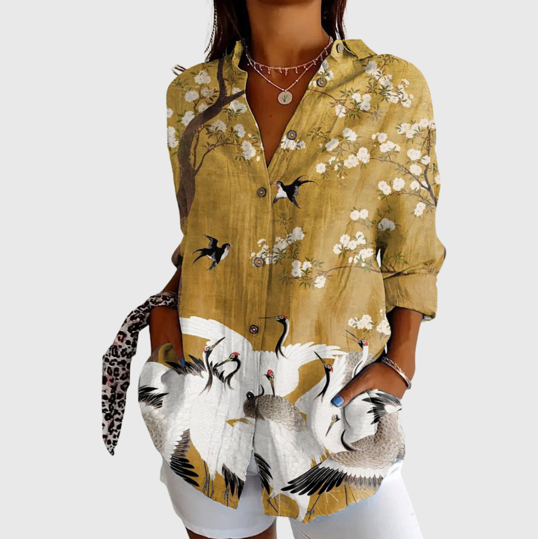 Lightweight Colourful Printed Blouse