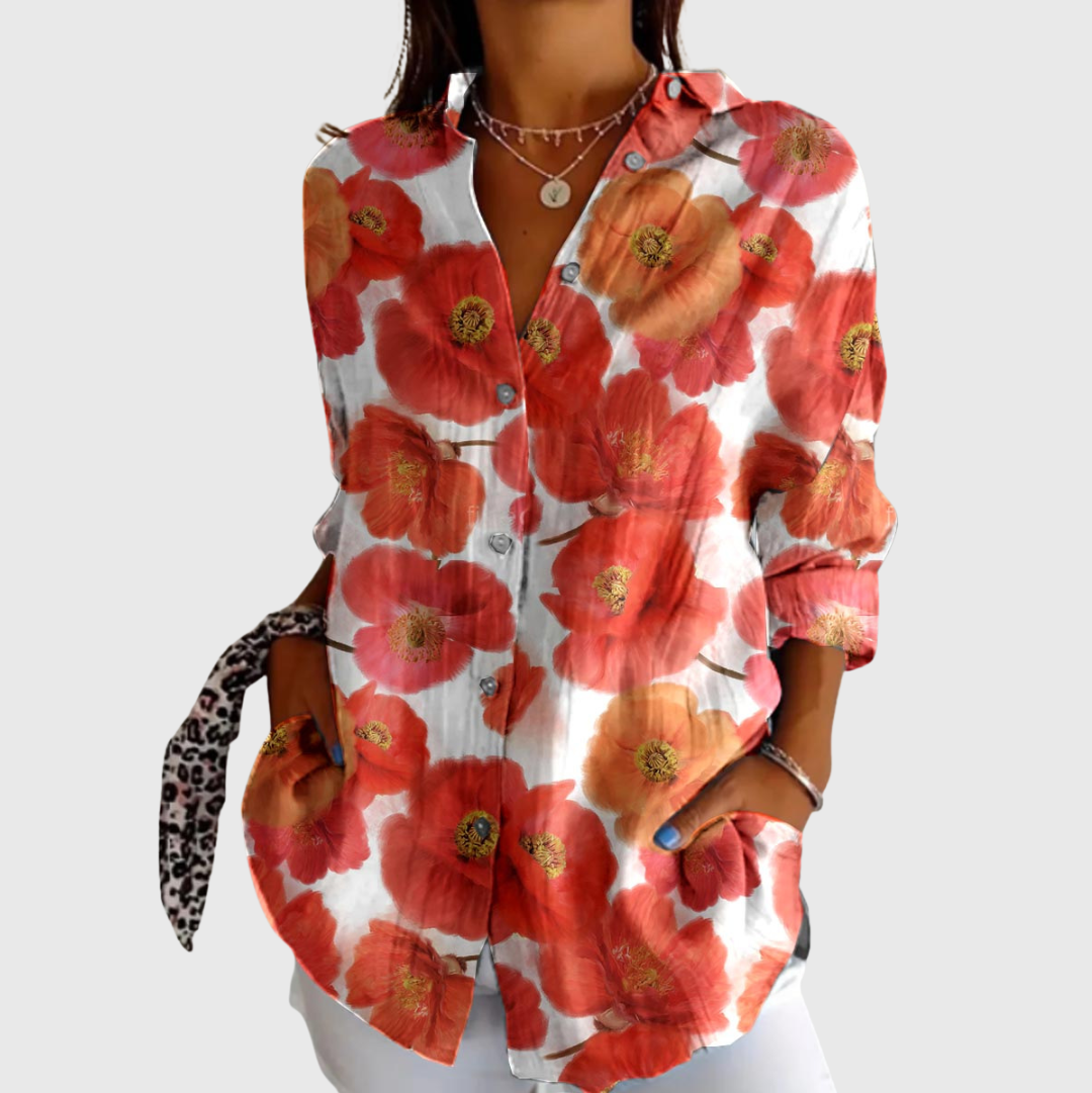 Lightweight Colourful Printed Blouse