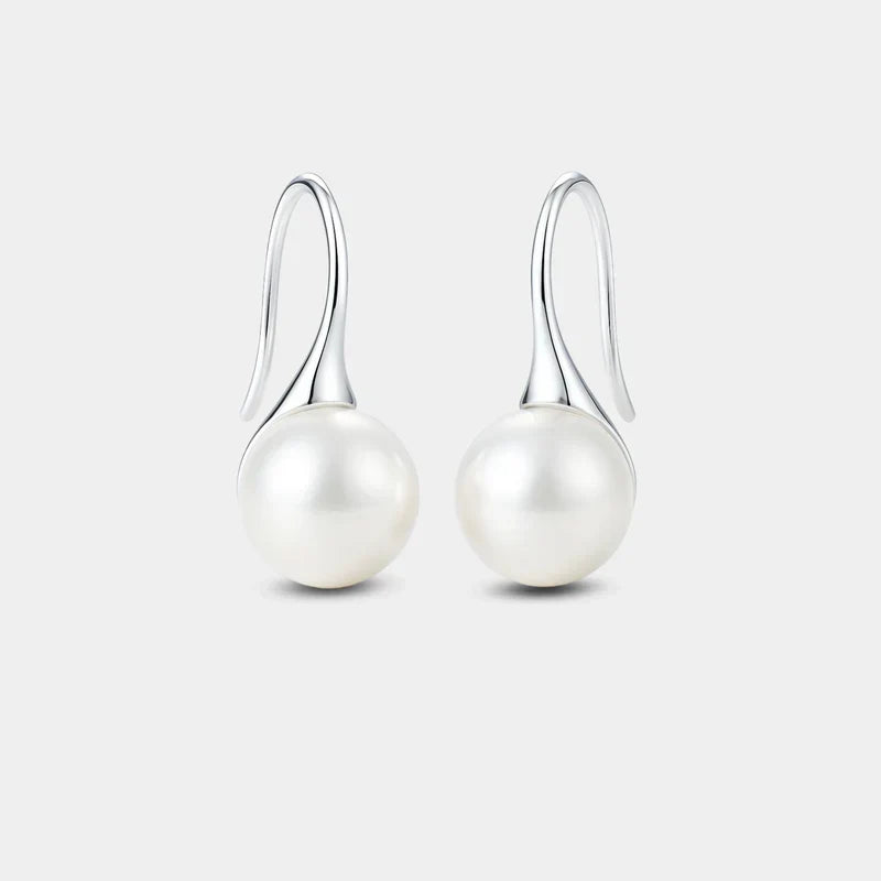 Elegant Drop Earrings with Pearls