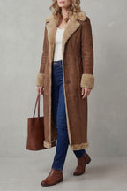 Selvion – Shearling-lined silhouette – Long winter coat