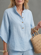 Amity | Button Front Relaxed Tunic Trouser Set