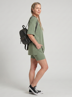 Colette | Short Sleeve Crew Neck Top And Biker Shorts Set