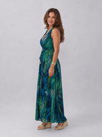 Zake | Sleeveless Empire Waist Midi Dress
