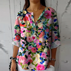 Chic Floral Print Blouse