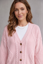 Lucinda | Cozy Cable-Knit Button Cardigan