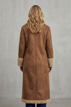 Selvion – Shearling-lined silhouette – Long winter coat
