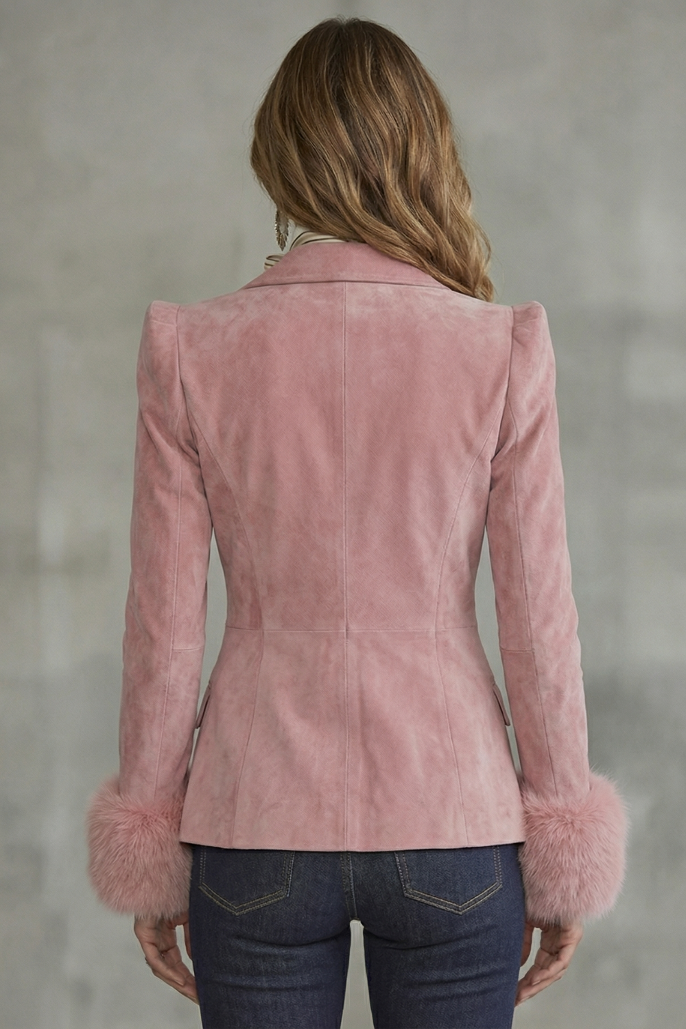 Tailored Slim Fit Elegance Suede Blazer