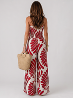 Dyman | Strapless Flowing Silhouette Maxi Dress