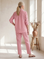 Noor | Long Sleeve Shirt Tapered Pants Set