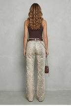 Snake Print Elegance Palazzo Jeans
