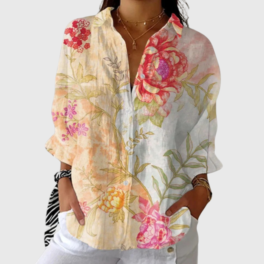 Lightweight Colourful Printed Blouse