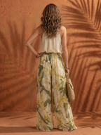 Solange | Halter Neck Blouse Floral Wide Leg Set