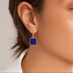 Bohemian Square Lapis Lazuli Earrings