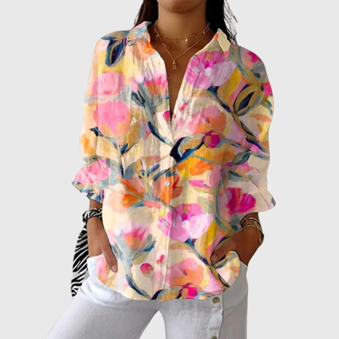 Lightweight Colourful Printed Blouse