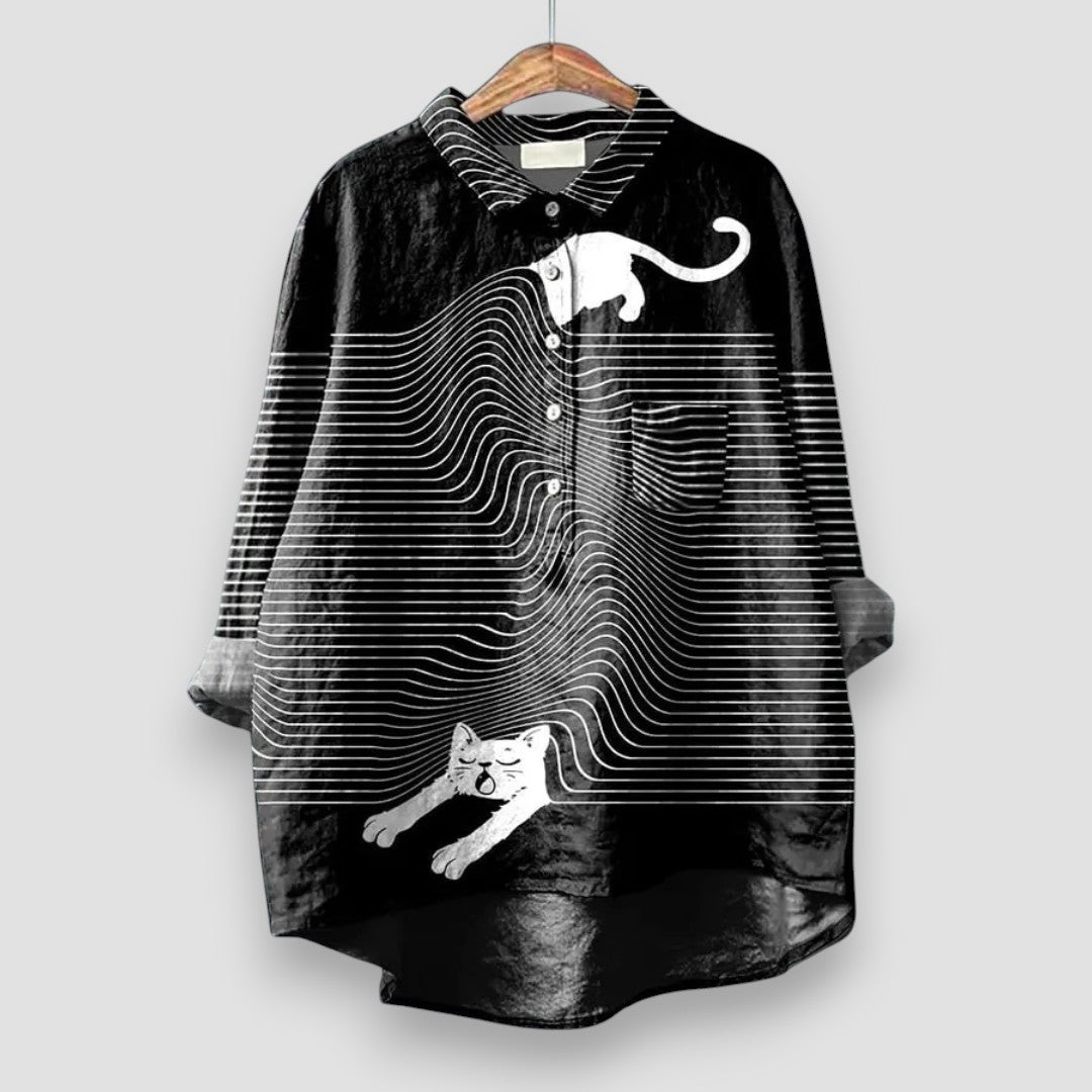 Women's Shirt with Dog Print