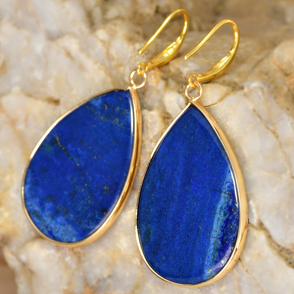 Polished Pear Shaped Dangle Earrings