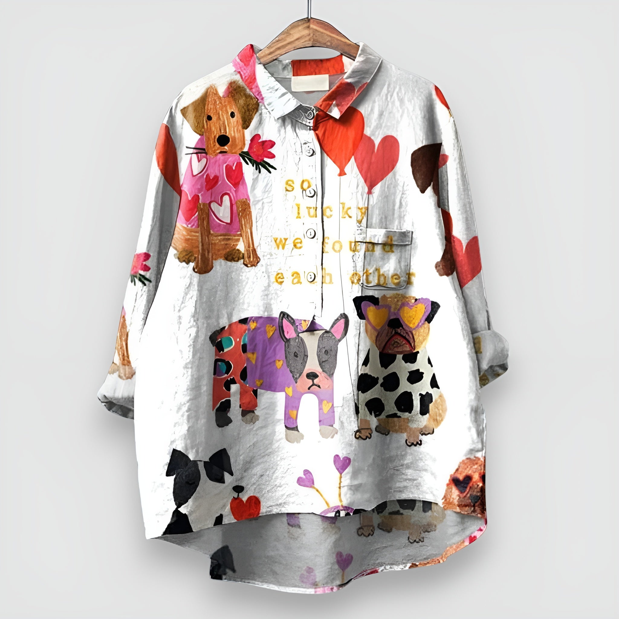 Women's Shirt with Dog Print