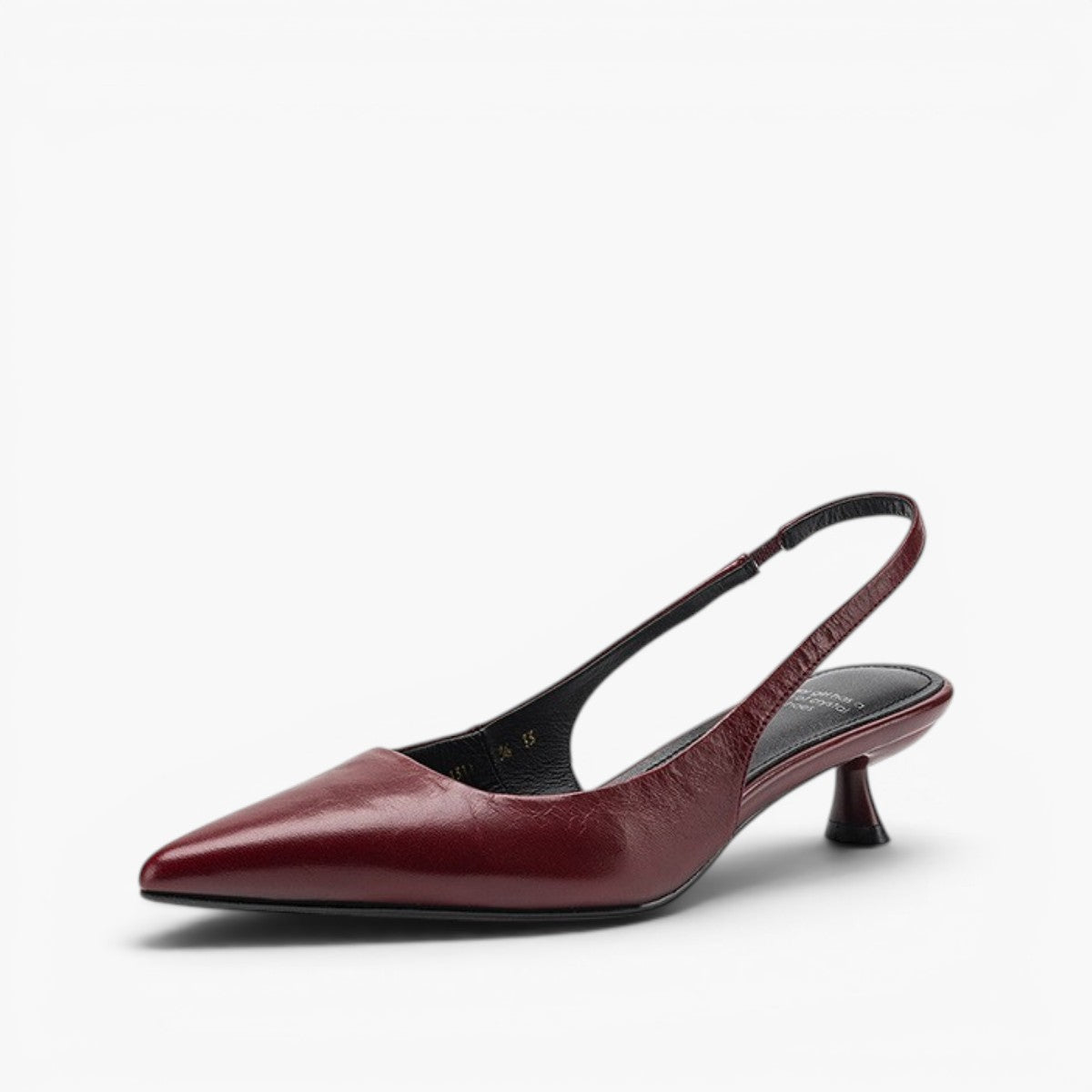 Maelle Lambskin Leather Slingback Heels