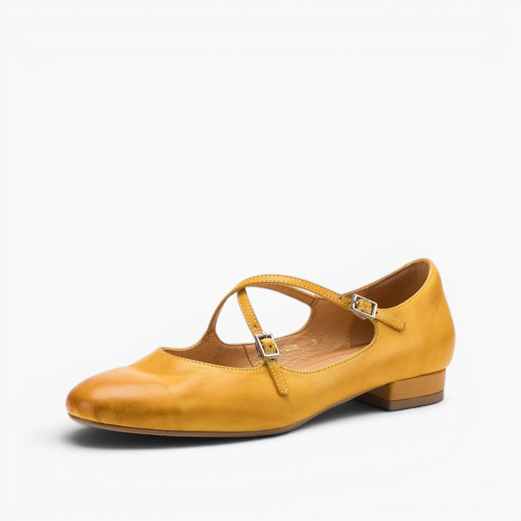Orlisse Mary-Jane Leather Flats