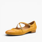 Orlisse Mary-Jane Leather Flats